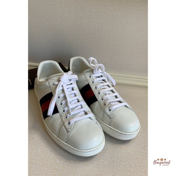 🛑SOLD🛑Authentic GUCCI Men's Ace Leather Sneakers - Picture 10 of 13